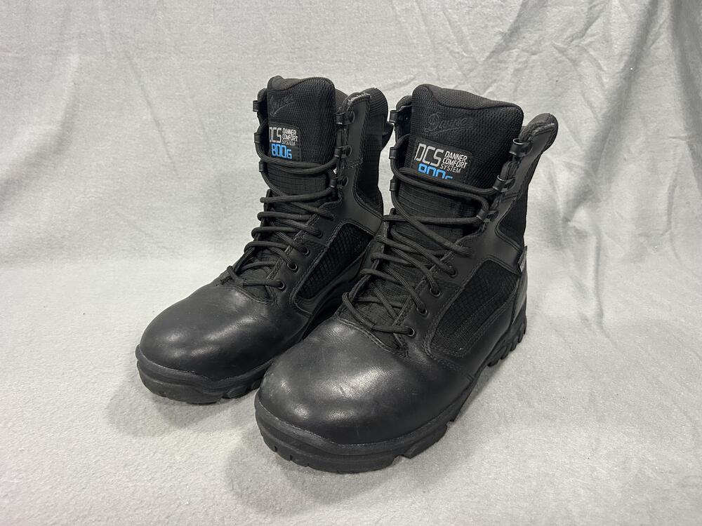 Danner Lookout 8" Boots Mens 8.5 EE Wide Black 800G Waterproof Combat Tactical